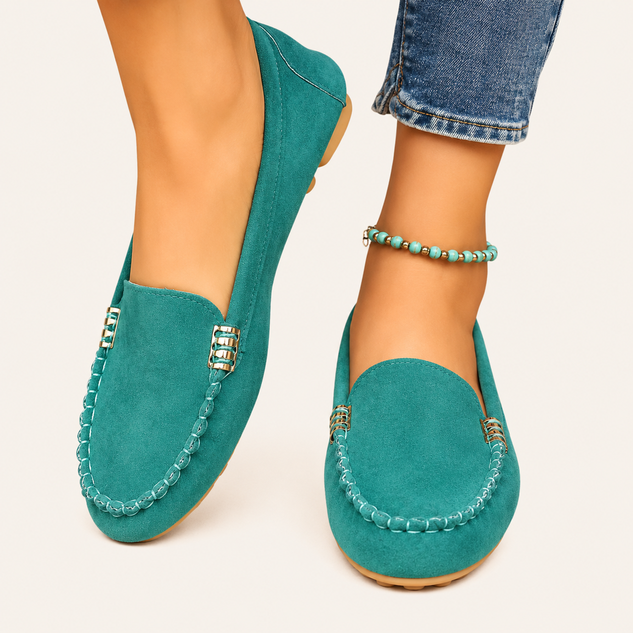 Mocasines Elegantes Detalle Metálico