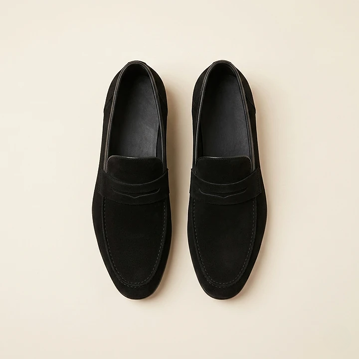 Mocasines Hombre Ante Slip-On