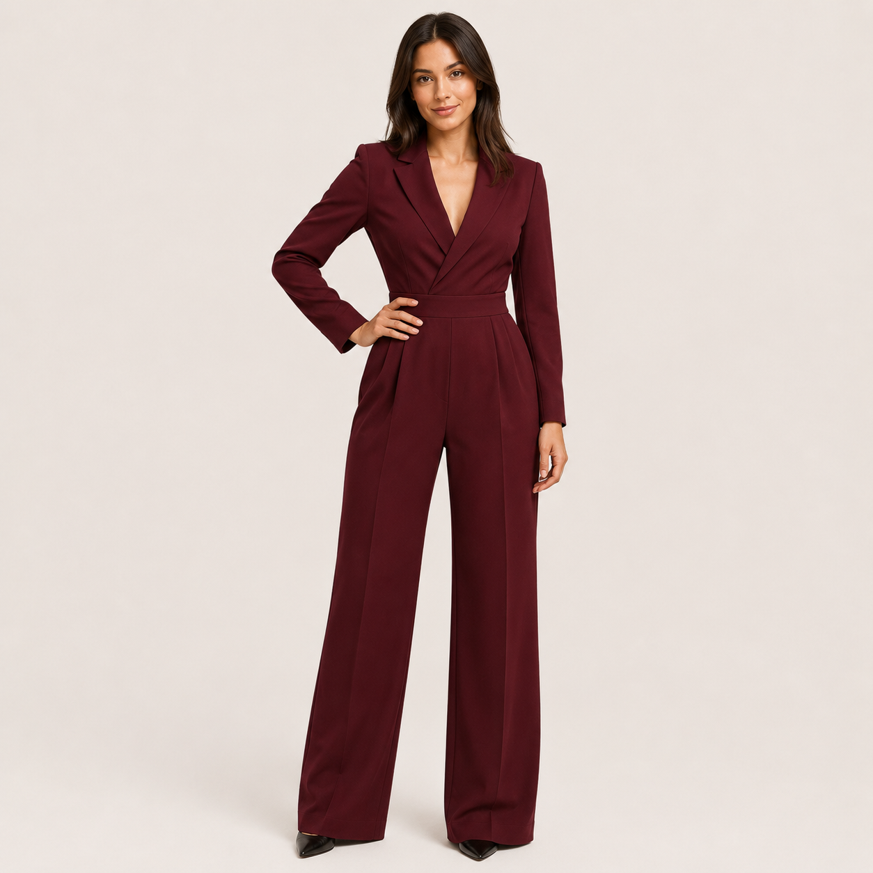 Mono Elegante Mujer Palazzo