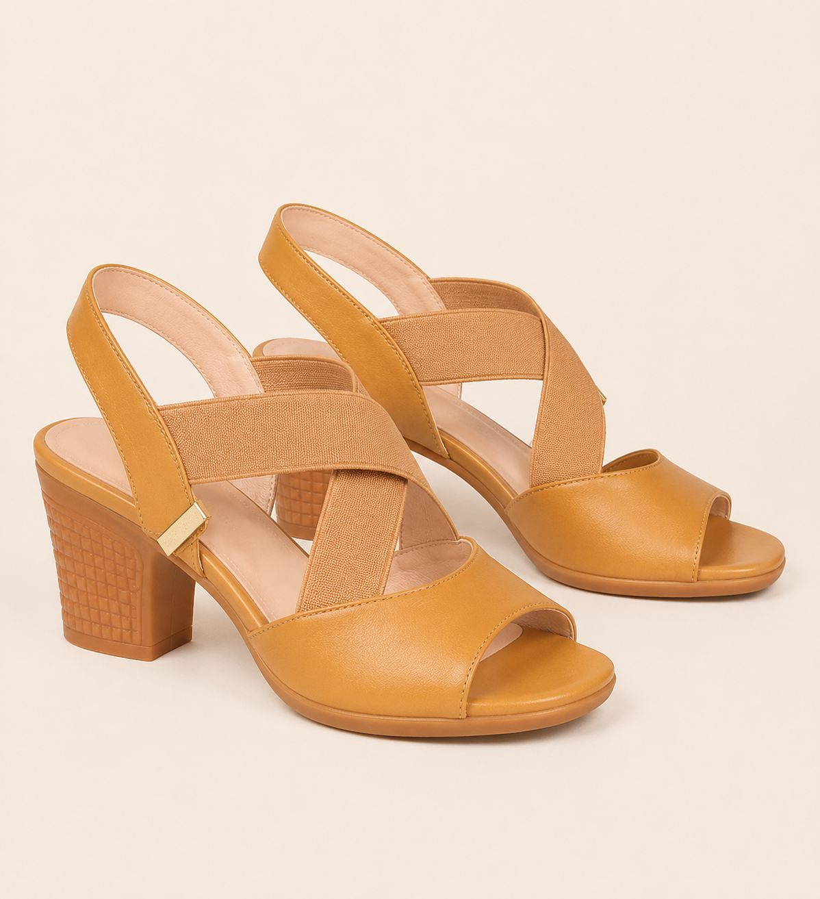 Sandalias Cómodas Tacón Medio