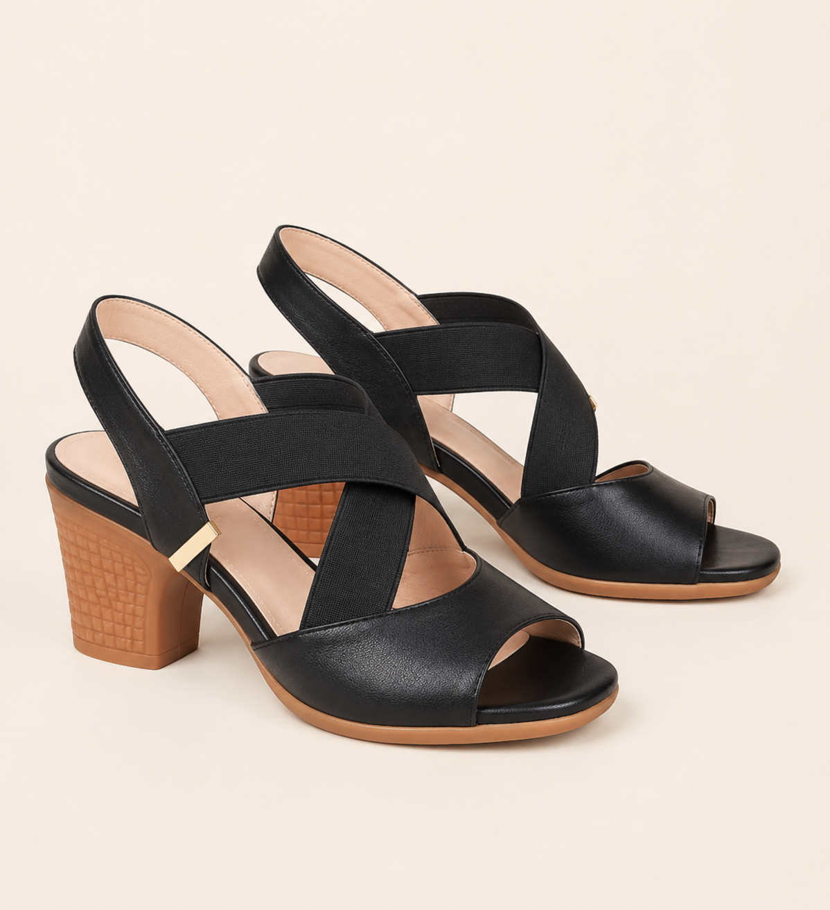 Sandalias Cómodas Tacón Medio