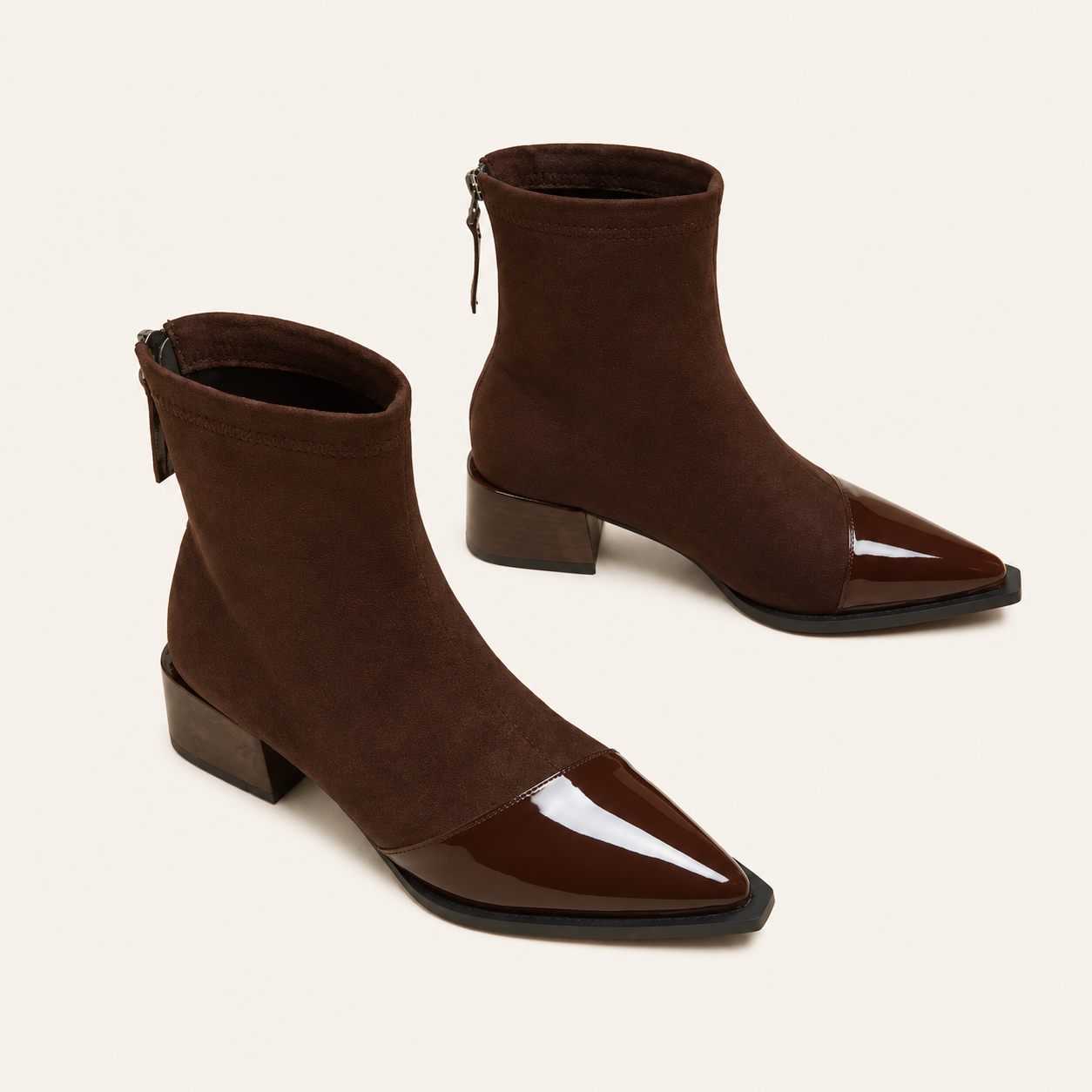 Botines Ante Elegantes Mujer
