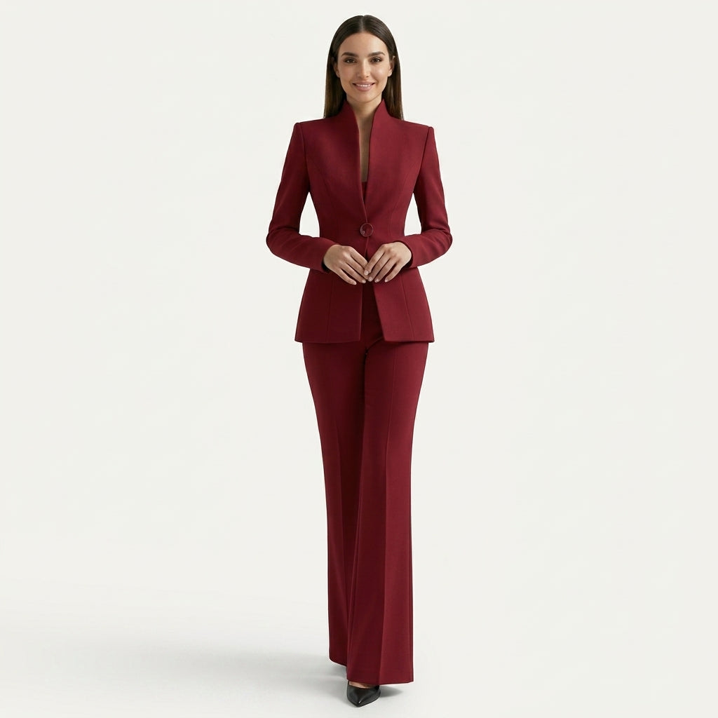 Conjunto traje elegante mujer