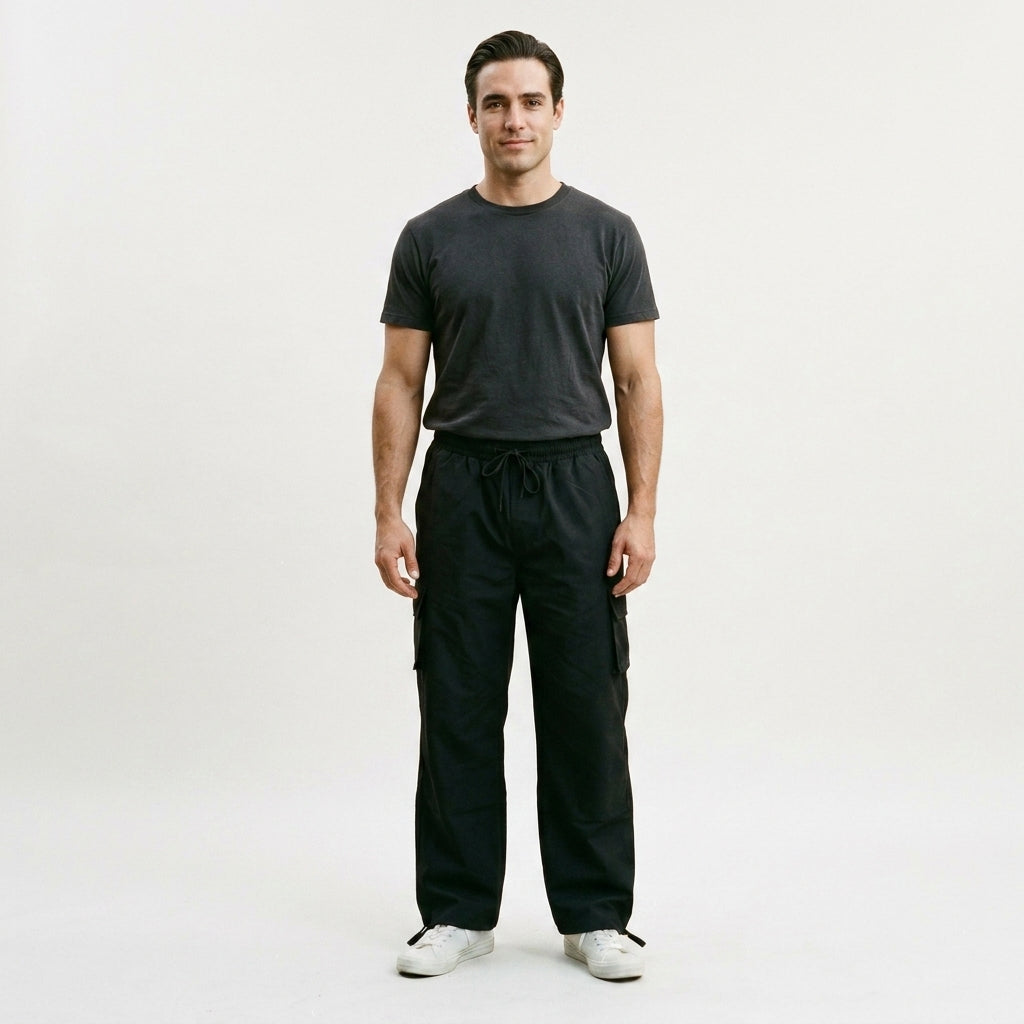 Pantalones cargo cómodos hombre