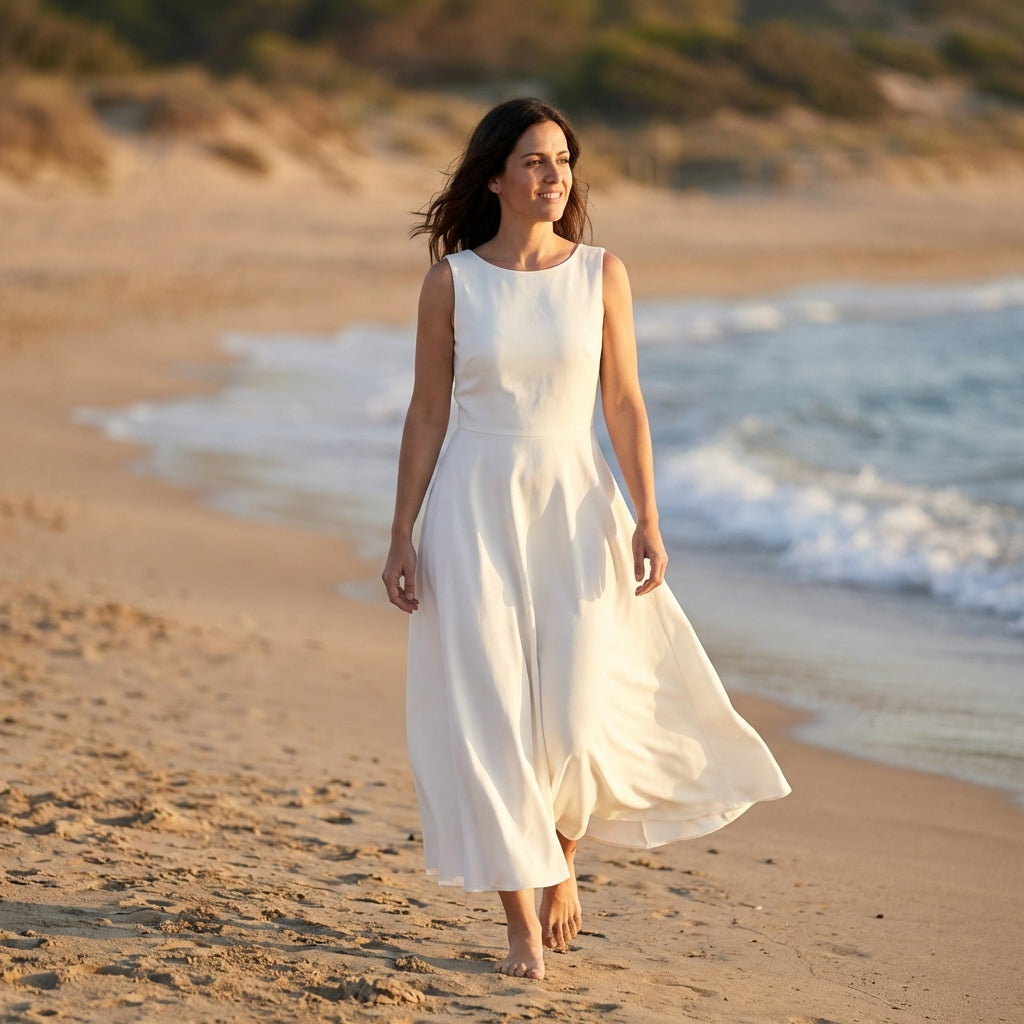 Vestido midi elegante