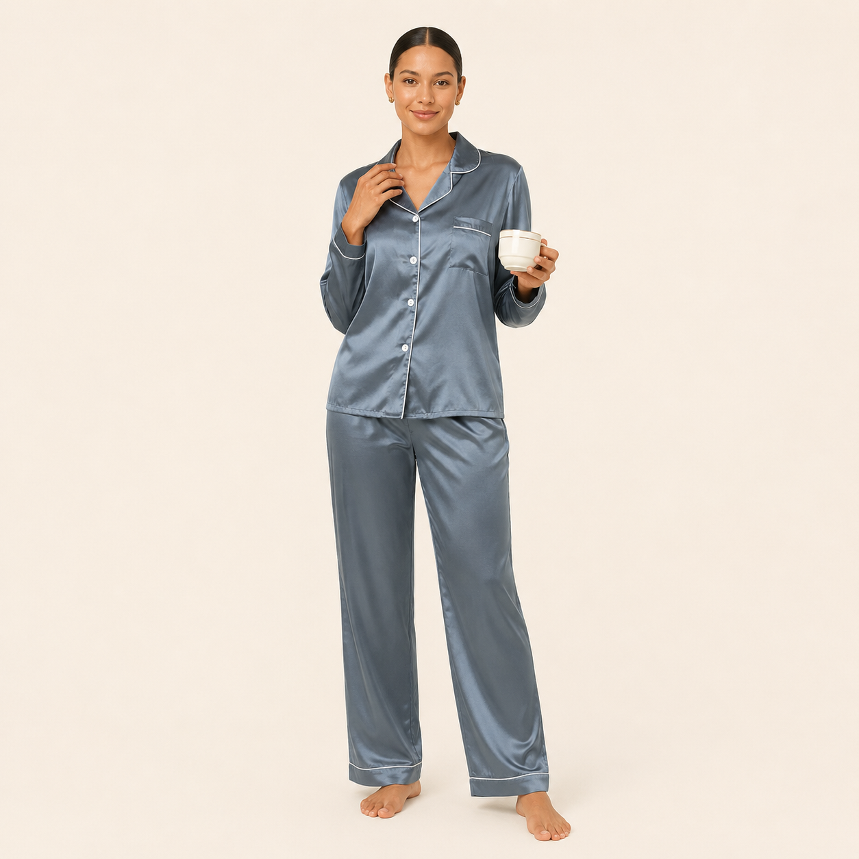 Pijama Seda Mujer