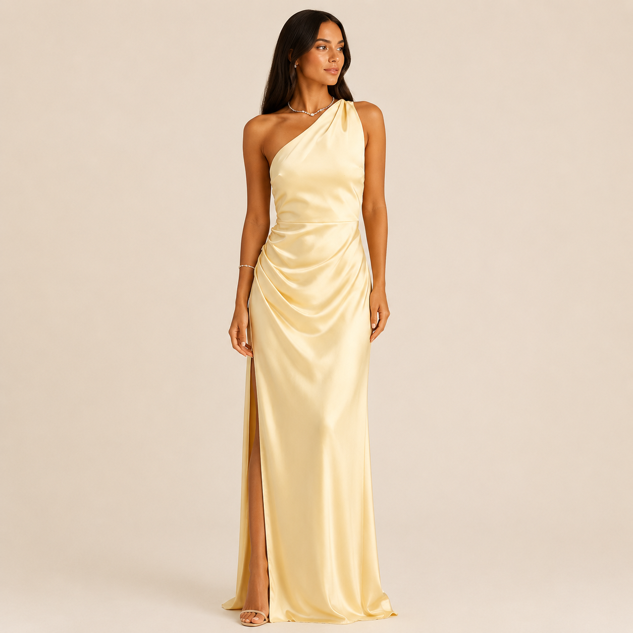 Vestido Elegante Poliéster Mujer