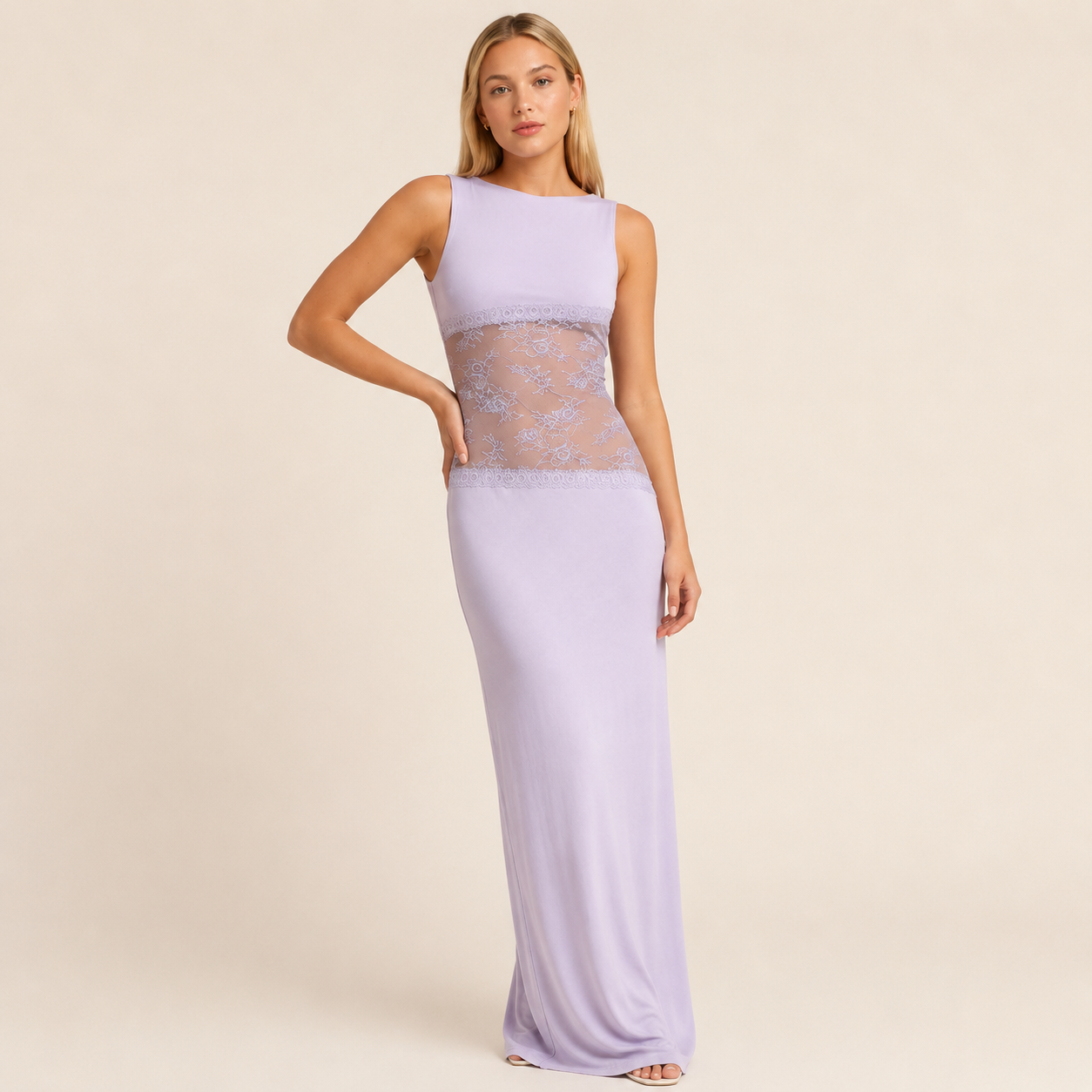Vestido Maxi Elegante Encaje