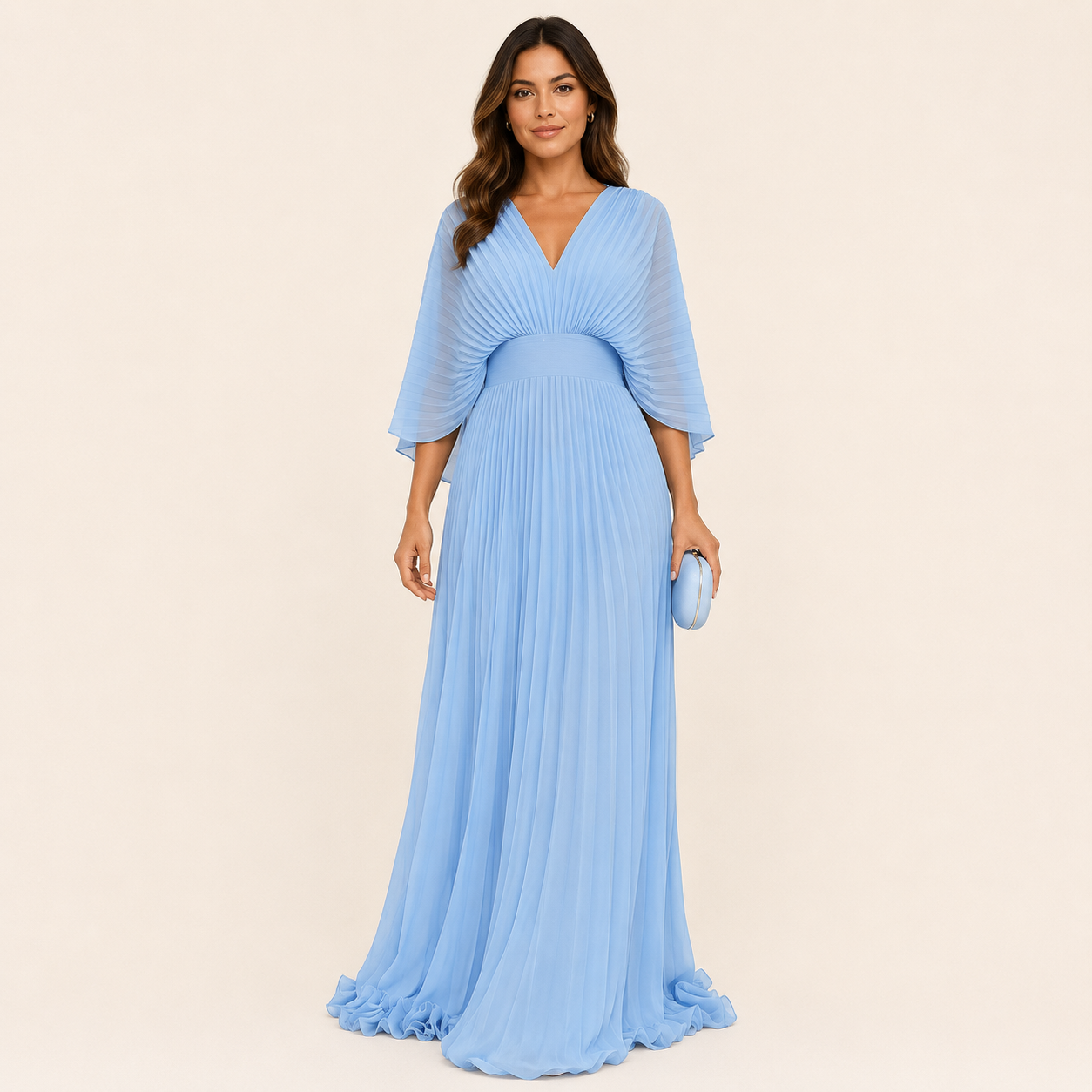 Vestido Maxi Plisado