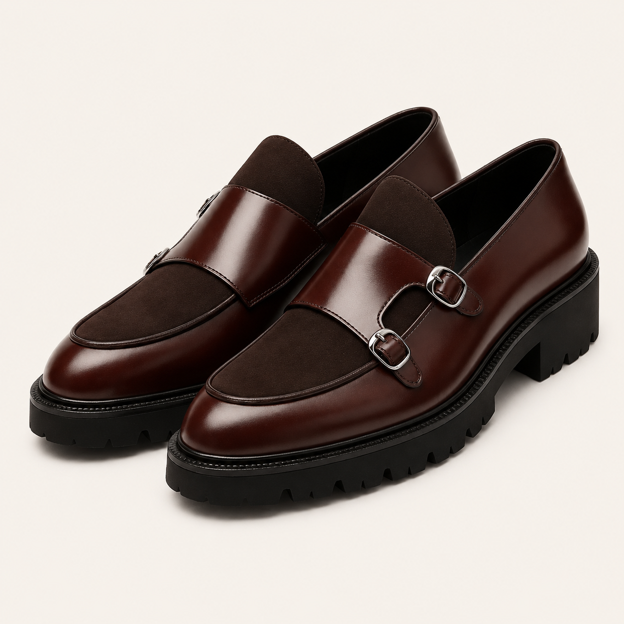 Zapatos Monk Doble Hombre