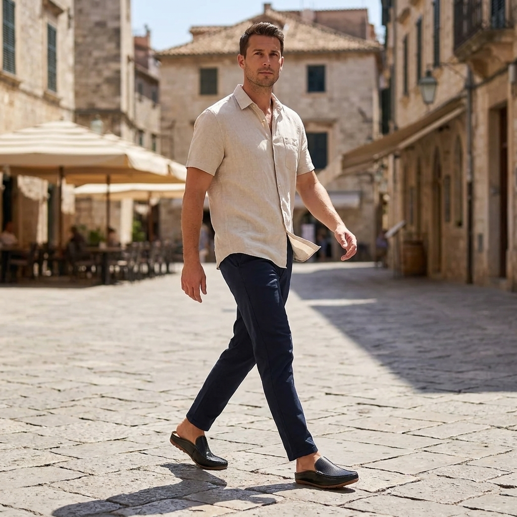 Sandalias Mule De Cuero