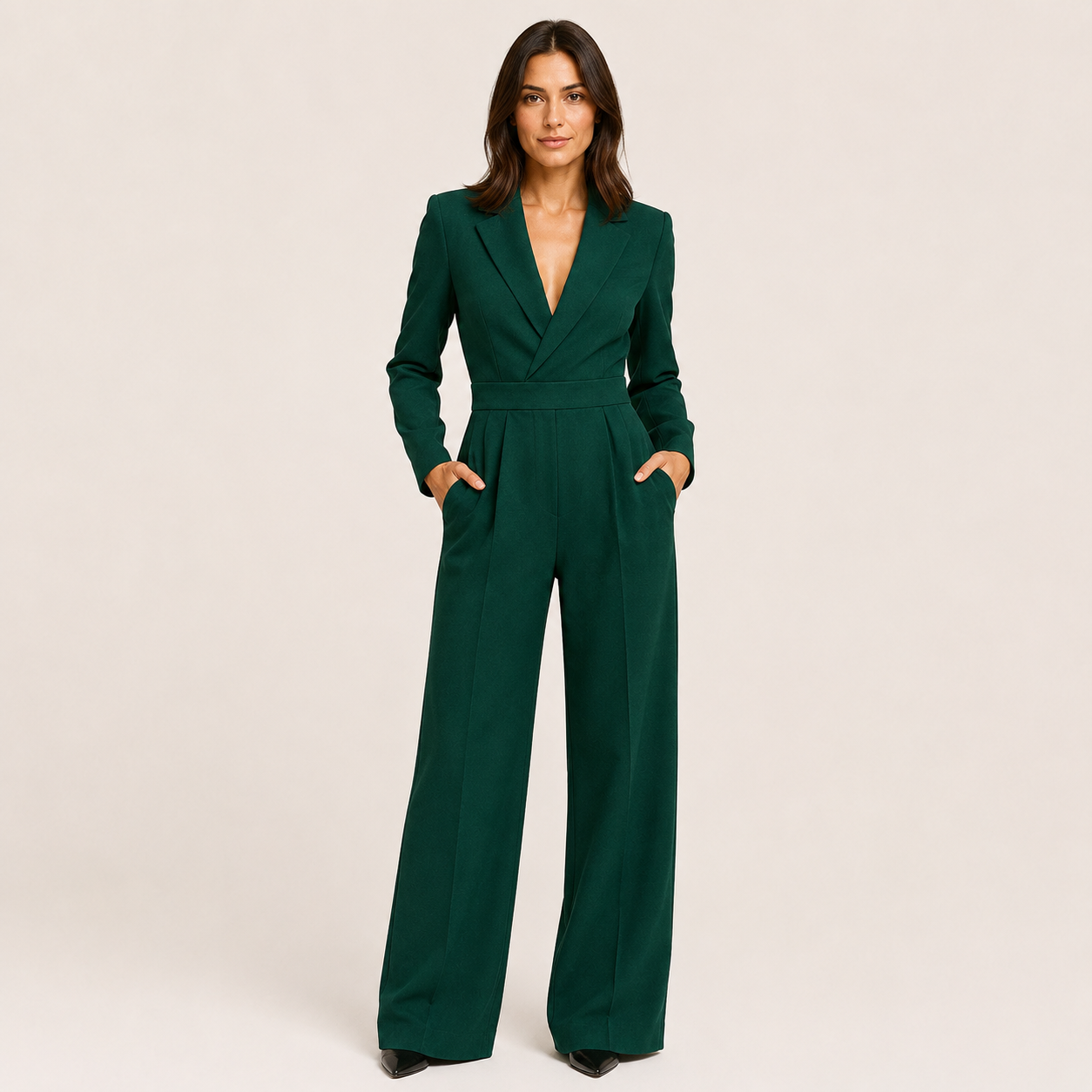 Mono Elegante Mujer Palazzo