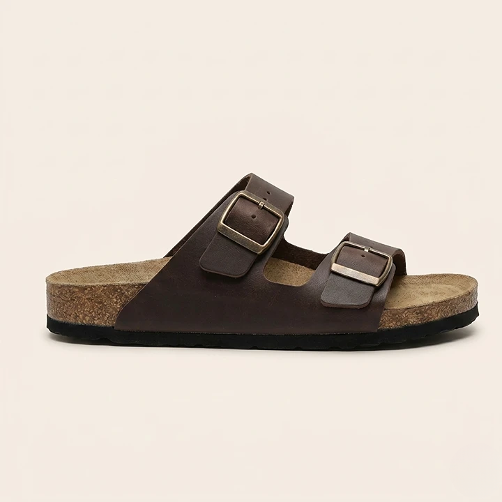 Sandalias Hombre Doble Hebilla