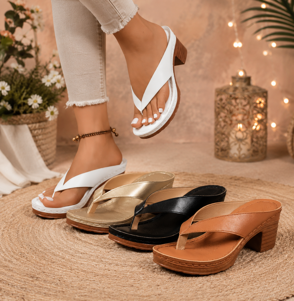 Zapatillas Ortopédicas Mujer Tacón