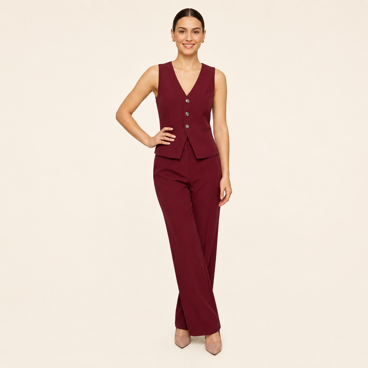Conjunto Chaleco Pantalón Mujer