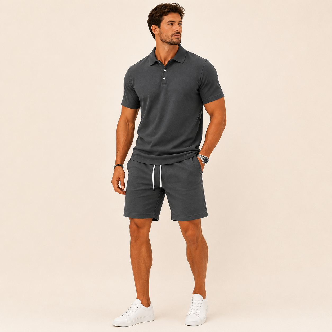 Conjunto Polo Hombre Cremallera