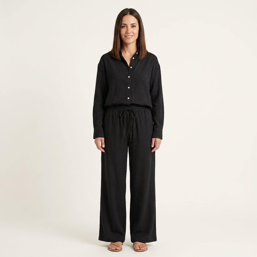 Conjunto lino verano elegante