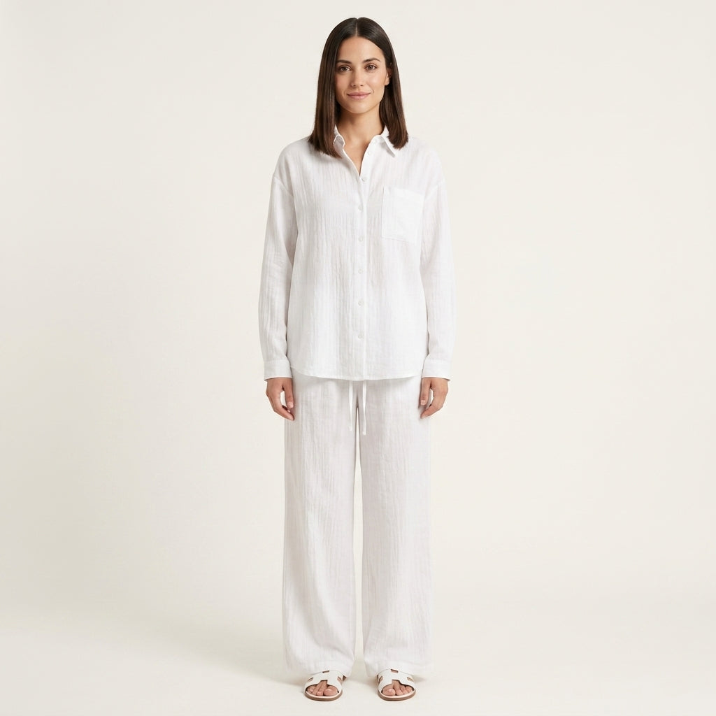 Conjunto lino verano elegante