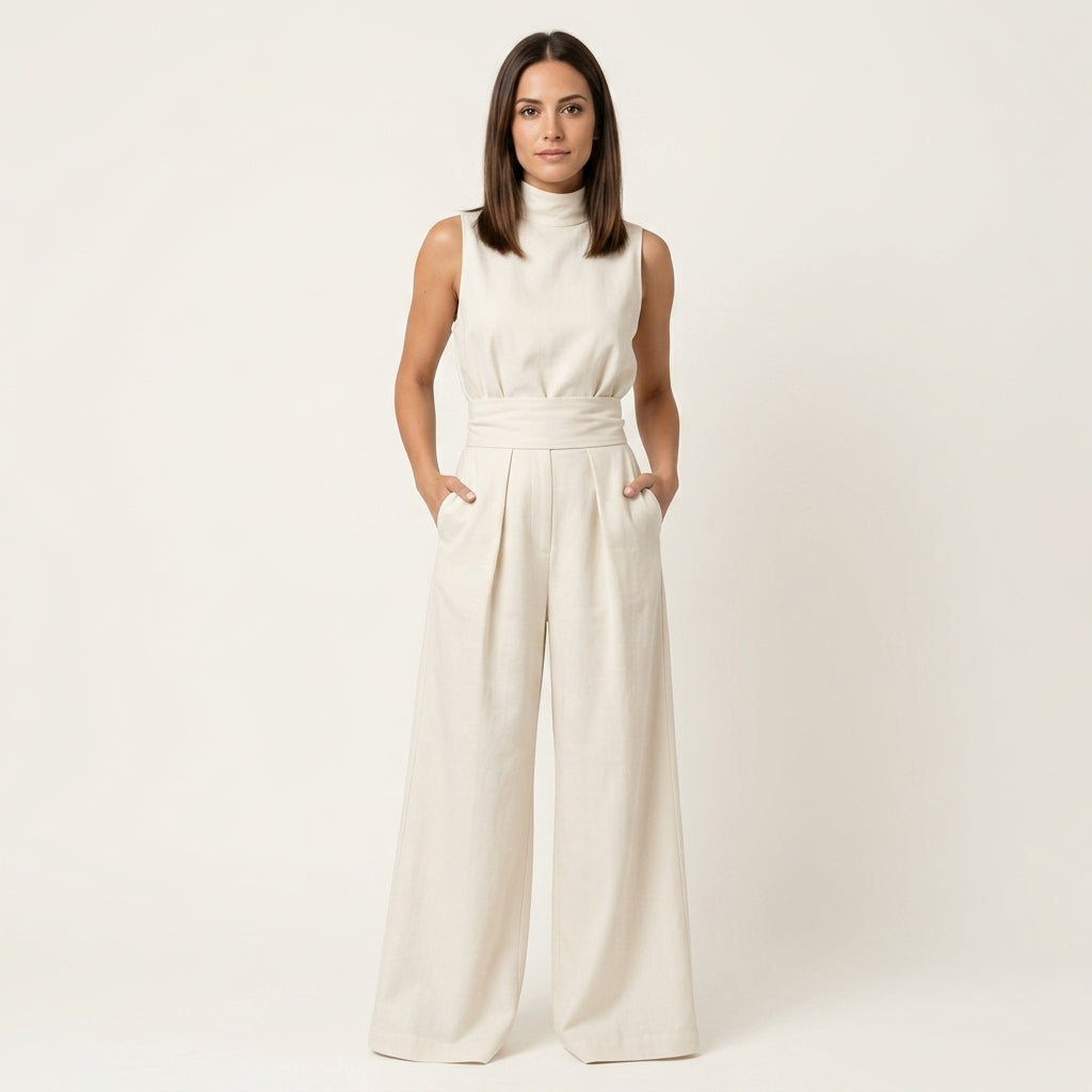 Mono Elegante de Pierna Ancha