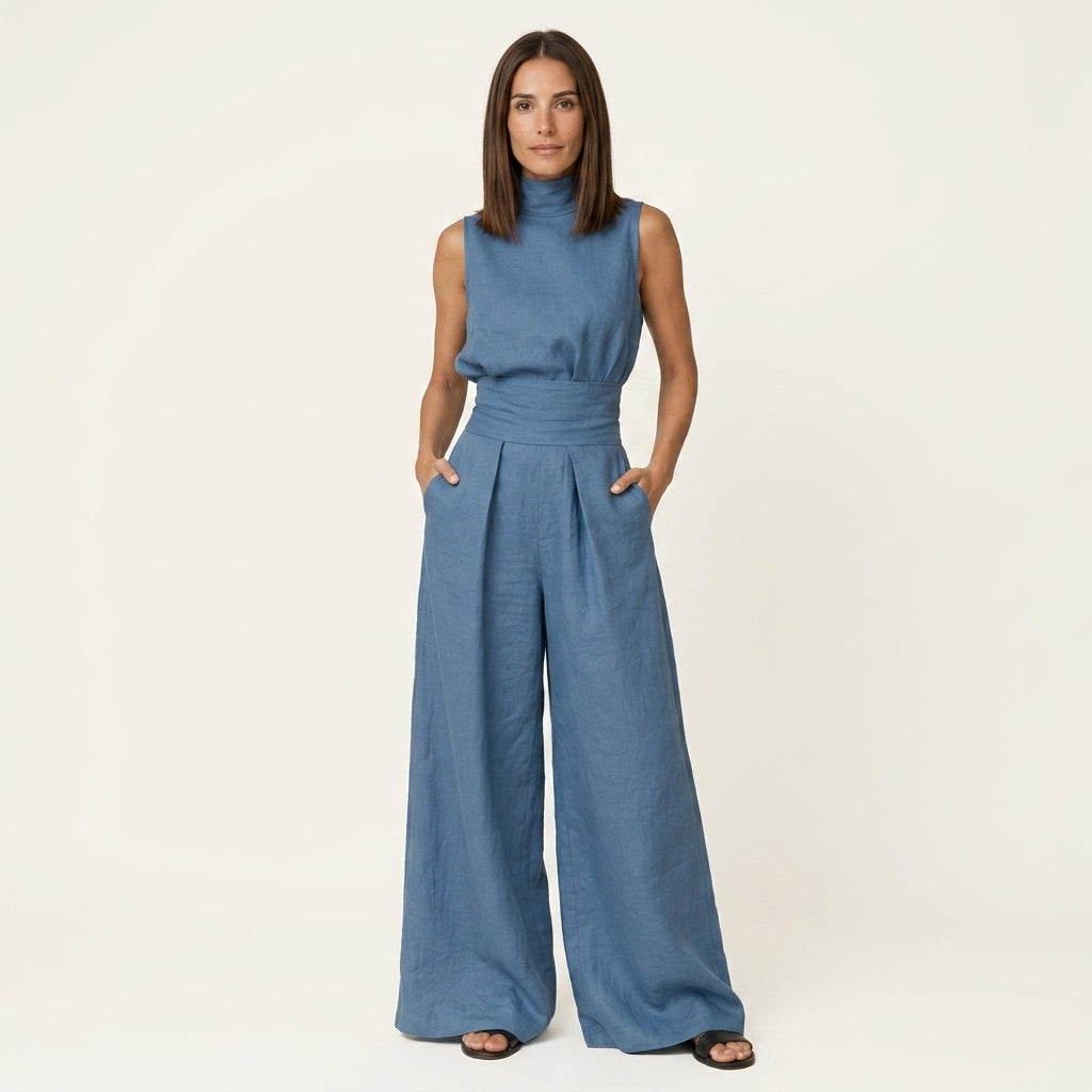 Mono Elegante de Pierna Ancha