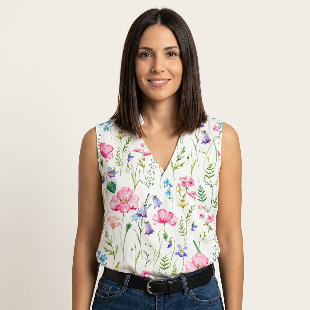 Top Verano Cuello V