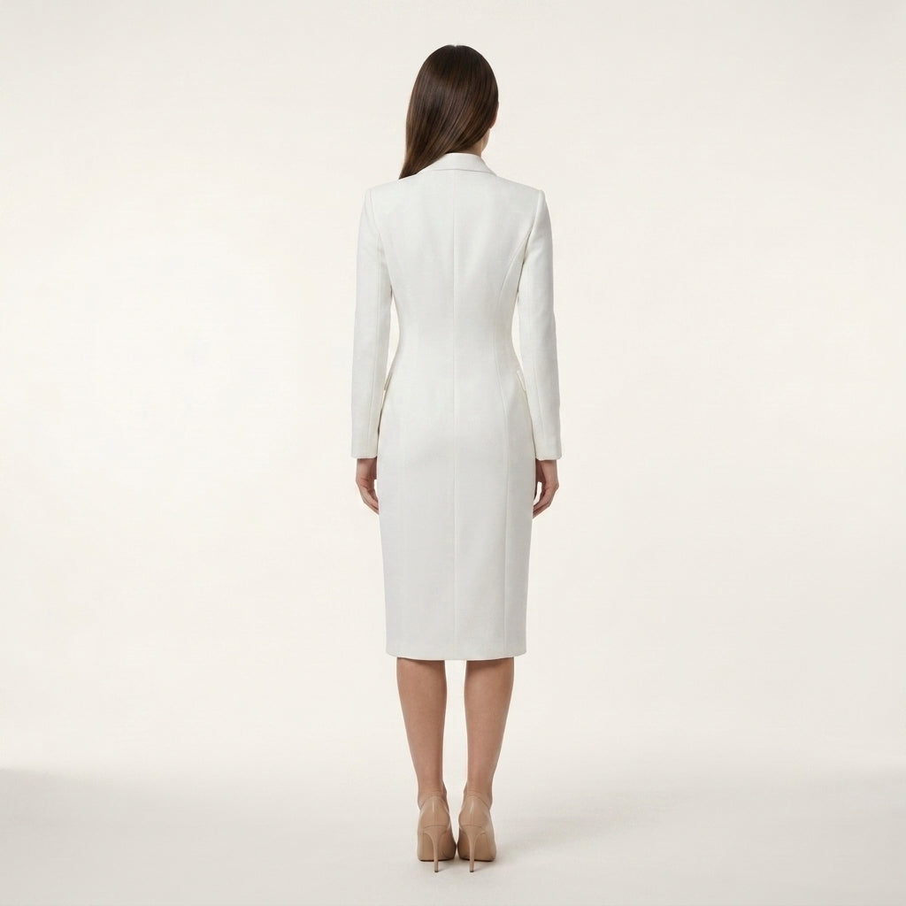 Vestido midi sastre elegante