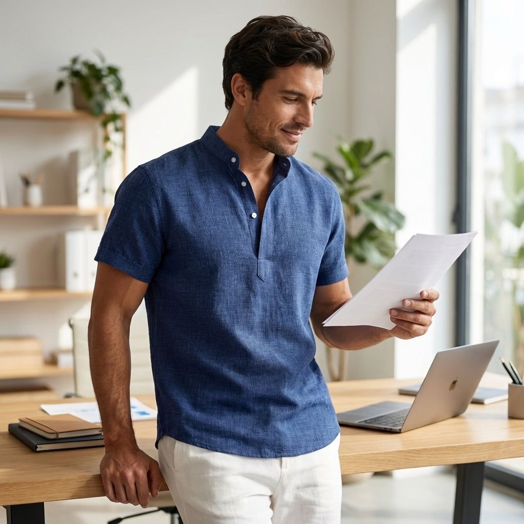 Camisa de Lino para Hombre