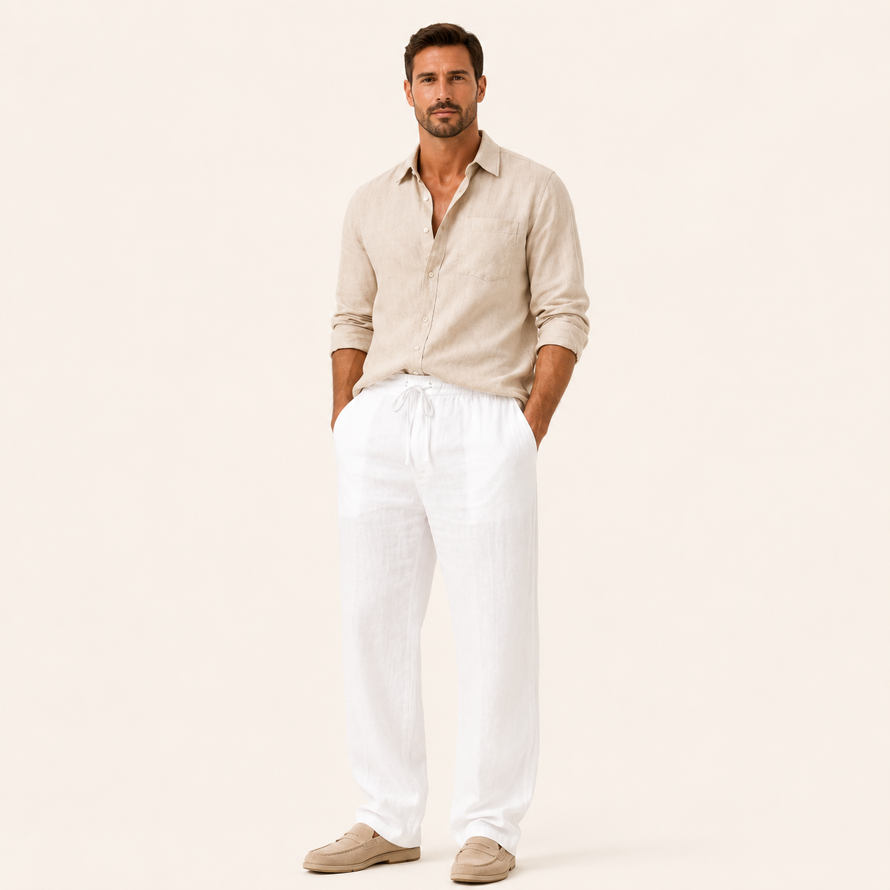 Pantalón Lino Hombre