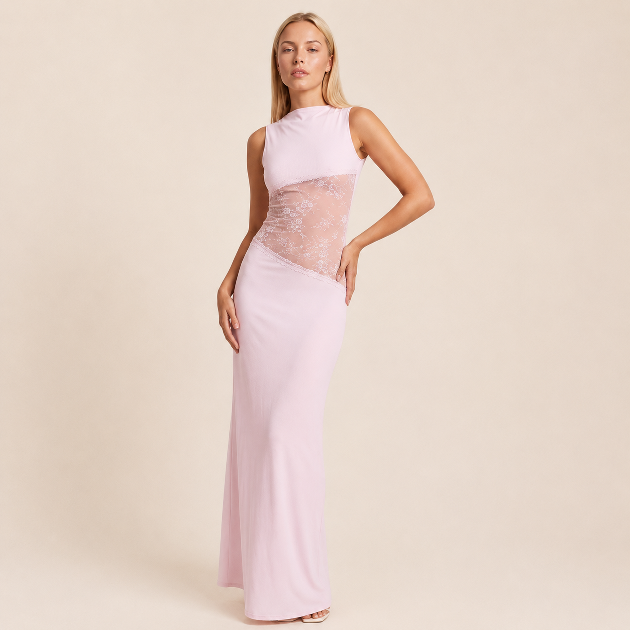 Vestido Maxi Elegante Encaje