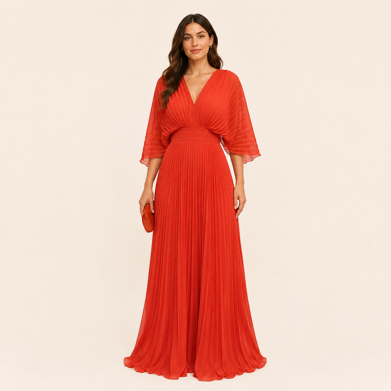 Vestido Maxi Plisado